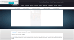 Desktop Screenshot of cheriton-motorcycles.peugeotscooters.co.uk