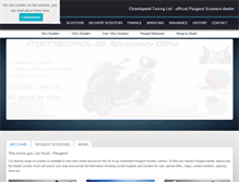 Tablet Screenshot of chiselspeed-tuning.peugeotscooters.co.uk