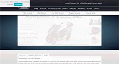 Desktop Screenshot of london-scooters.peugeotscooters.co.uk