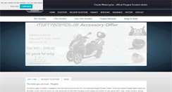 Desktop Screenshot of chucks-motorcycles.peugeotscooters.co.uk